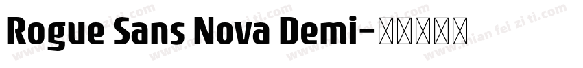 Rogue Sans Nova Demi字体转换